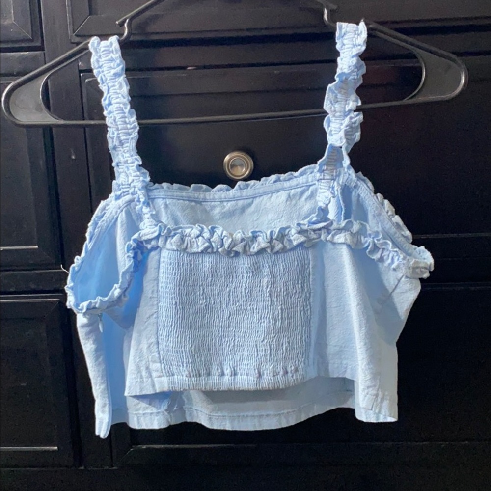 Baby Blue crop tank - Picture 2 of 3